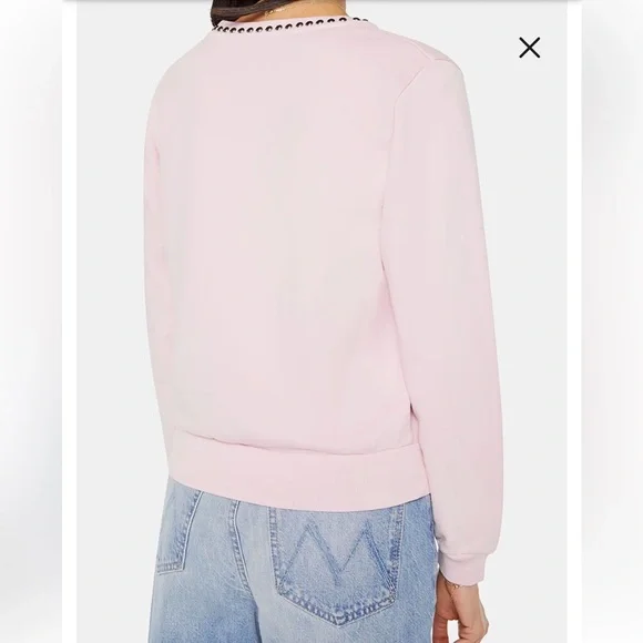 MOTHER NEW The Camper Stud Sweatshirt Size Small - Picture 2 of 10